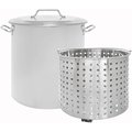 Concord Stainless Steel Stock Pot w/Steamer Basket, 40 Quart S40-BAK